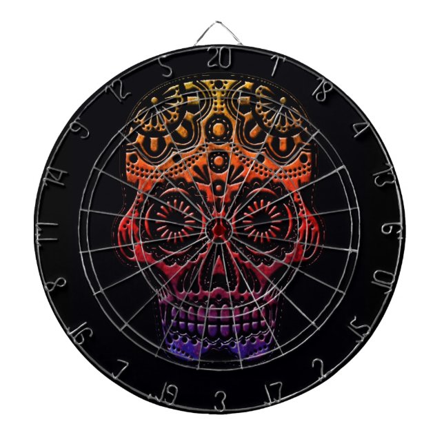 Tribal skull dartboard design (Front)