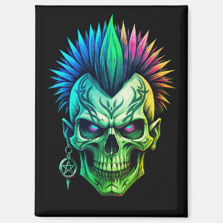 Tribal Skull Magnet