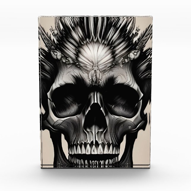 Tribal Skull Photo Block (Front)