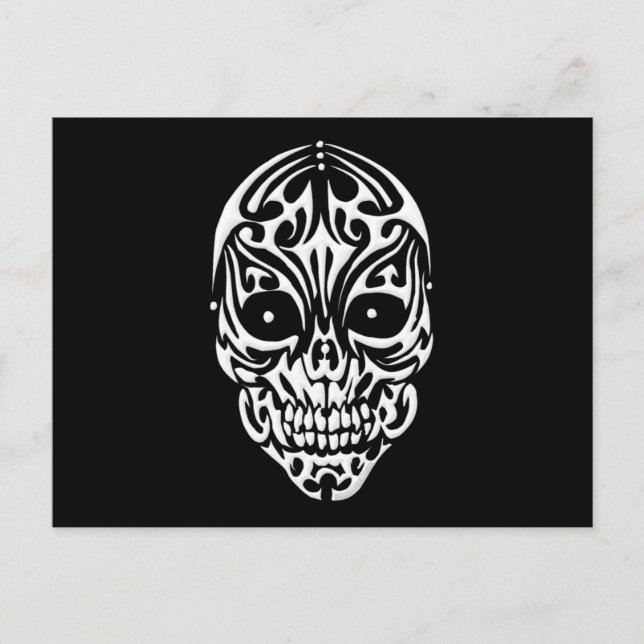 Tribal Skull Postcard (Front)