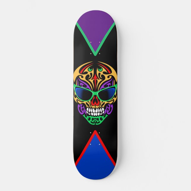Tribal Skull Skateboard (Front)