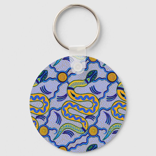 Tribal Snake Key Ring (Front)