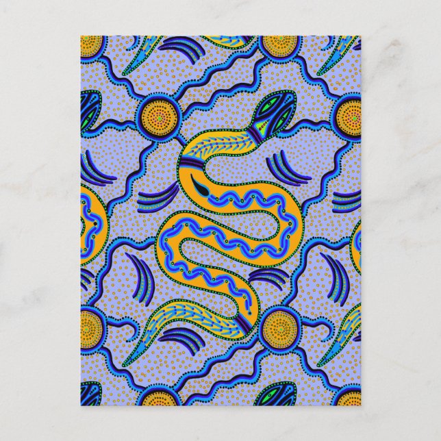 Tribal Snake Postcard (Front)