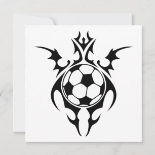tribal soccer ball invitation