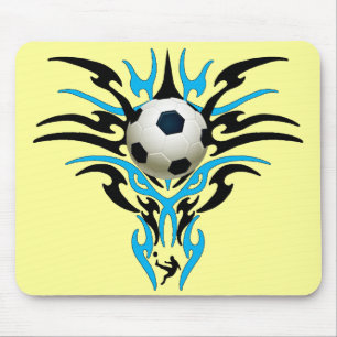 TRIBAL SOCCER BALL MOUSE PAD