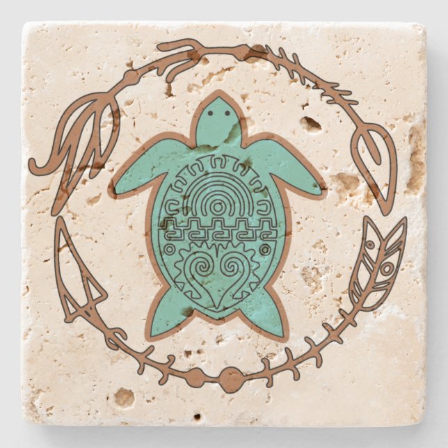 Tribal Southwest Turtle Coaster (Front)