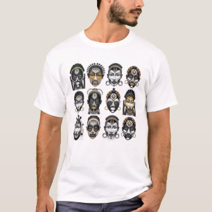 Tribal Spirit African Masks T-Shirt