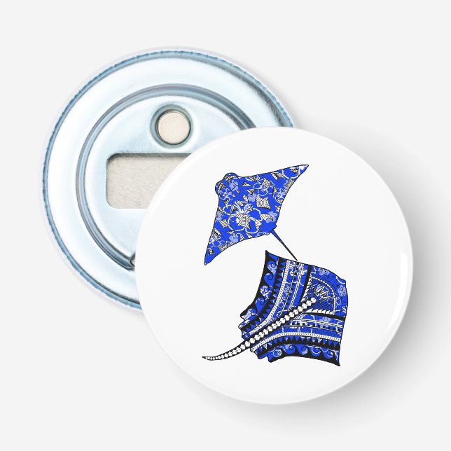 Tribal Stingrays Bottle Opener (Front)