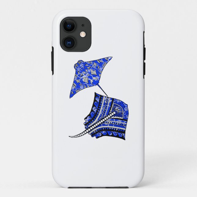 Tribal Stingrays Case-Mate iPhone Case (Back)