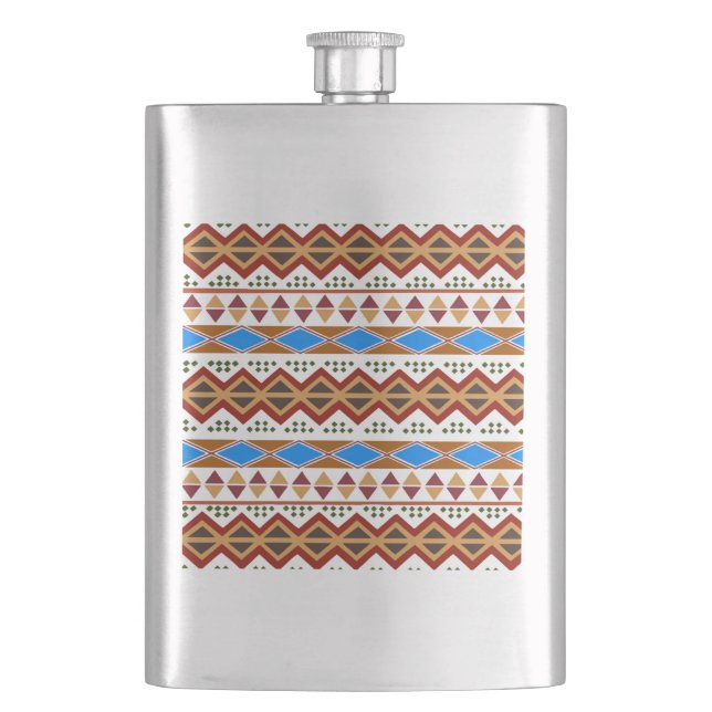 Tribal Story Hip Flask (Front)