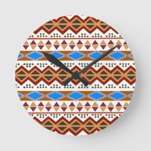 Tribal Story Round Clock