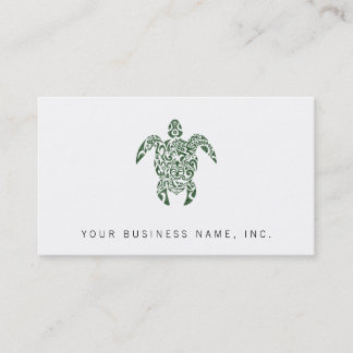 Tribal Style Turtle Business Card