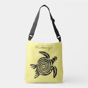 Tribal Style Turtle Thunder_Cove Crossbody Bag