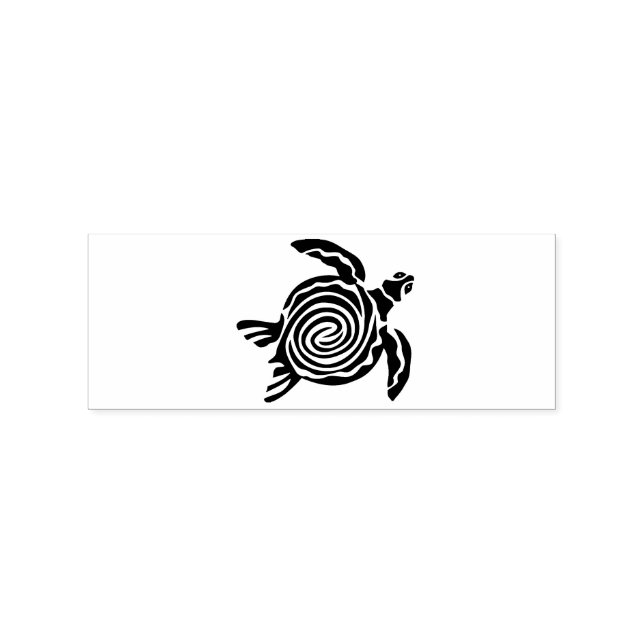 Tribal Style Turtle Thunder_Cove Rubber Stamp (Imprint)