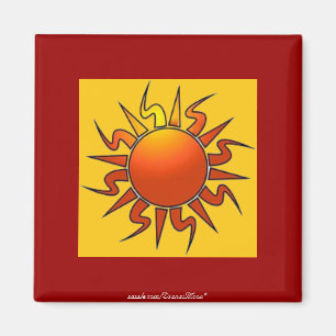 Tribal Sun Magnet