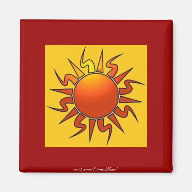 Tribal Sun Magnet (Front)