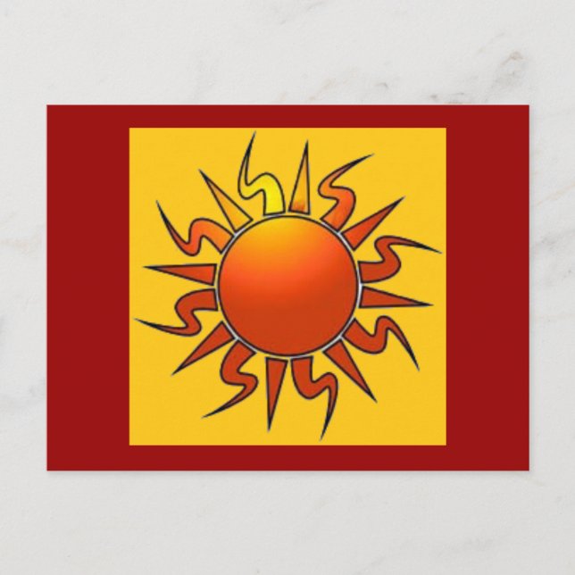 Tribal Sun Postcard (Front)