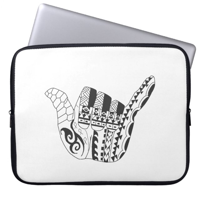 Tribal, Surf's Up Laptop Sleeve (Front)