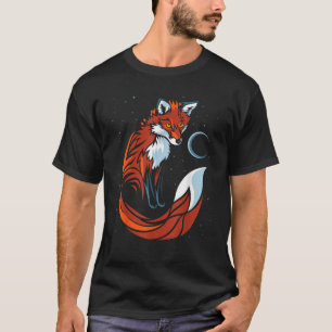 Tribal tail fox graphic design T-Shirt
