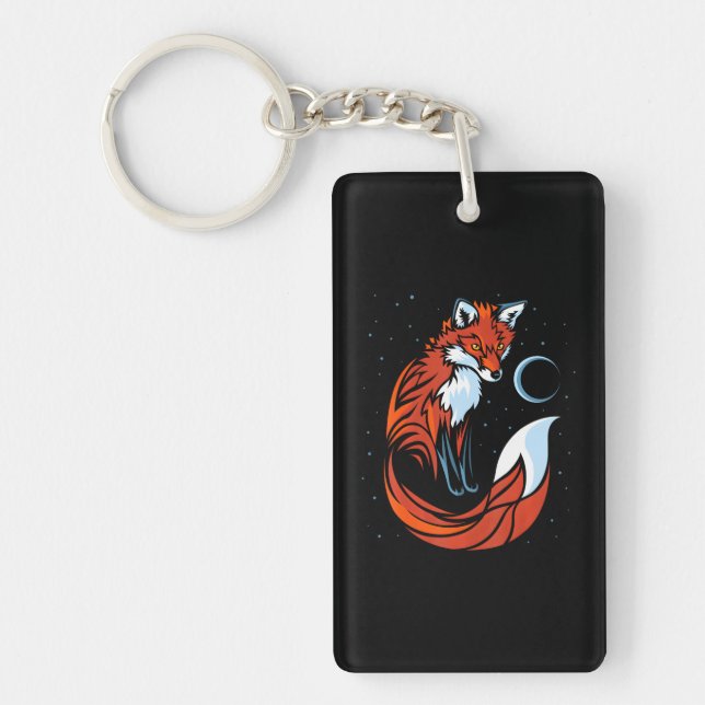 Tribal tail fox key ring (Front)