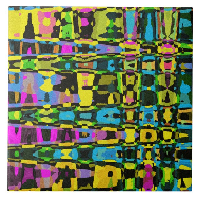 Tribal Tapestry Ceramic Tile (Front)