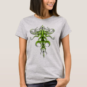Tribal Tattoo Alien Species 217 green T-Shirt