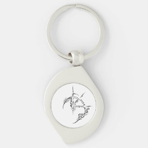 Tribal Tattoo Art Keychain – Cool Edgy Accessory