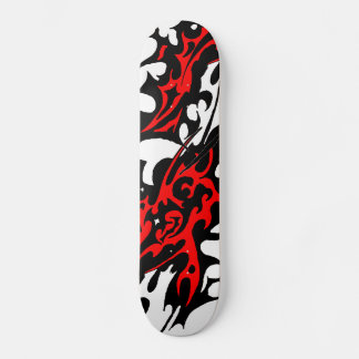 Tribal Tattoo Blades (red and black) Skateboard