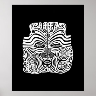 Tribal Tattoo Design - New Zealand Maori Poster