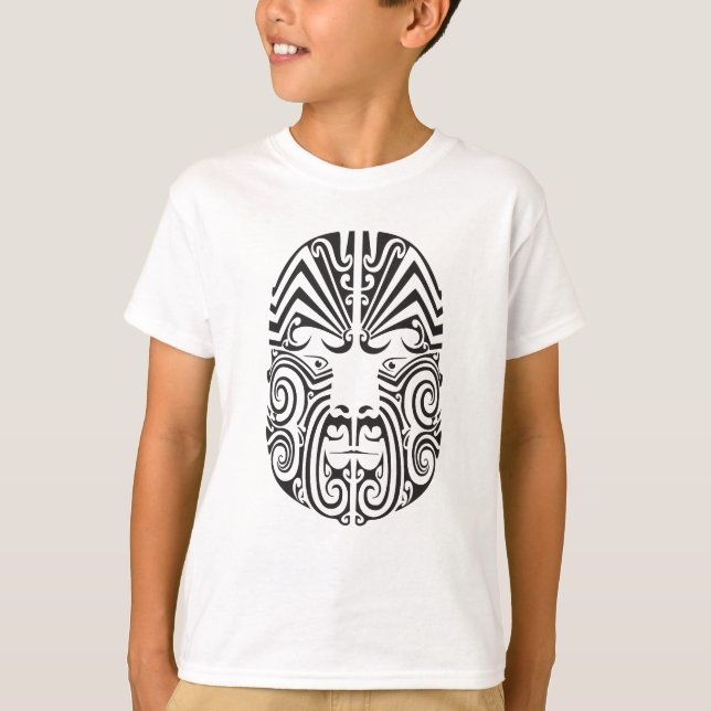 Tribal Tattoo Face T-Shirt (Front)