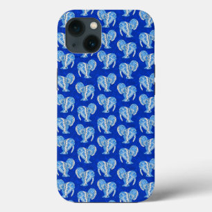 Tribal Tattoo Manatees Ocean Blue iPhone 13 Case