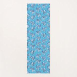 Tribal Tattoo Manatees Ocean Blue Yoga Mat