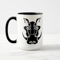 Tribal Tattoo Style Boar Head