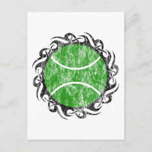 tribal tennis. postcard