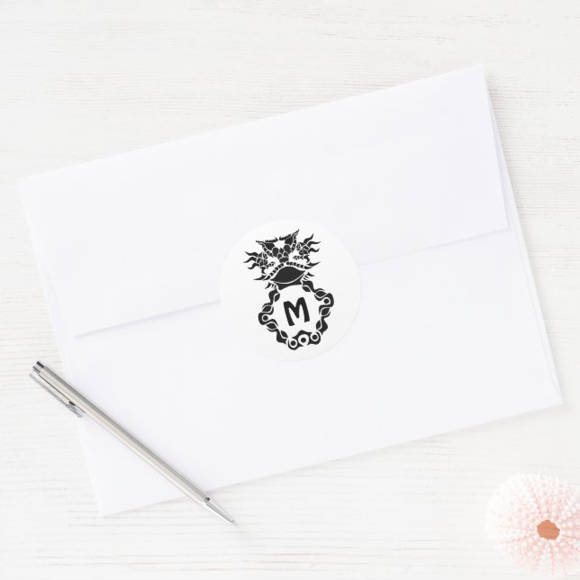 Tribal Texas Horned Lizard Toad Pride Classic Round Sticker (Envelope)