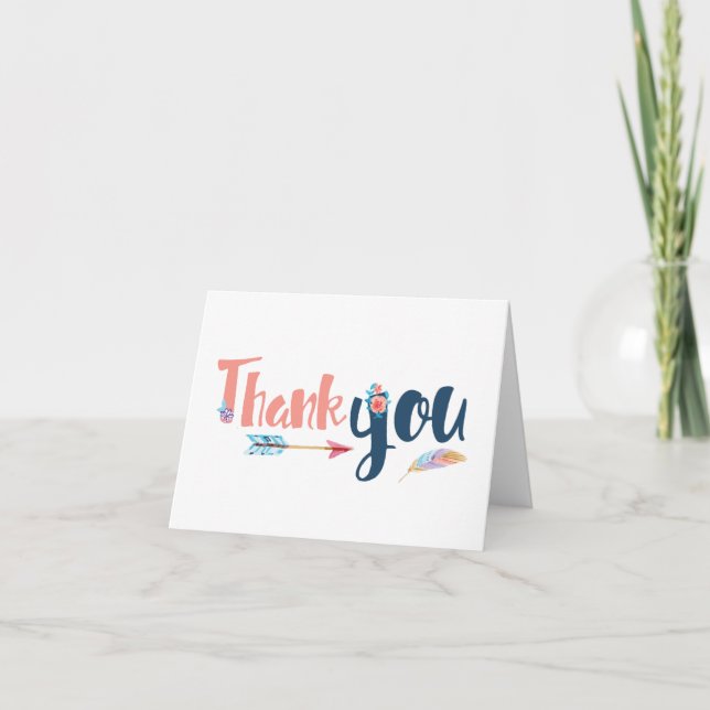 Tribal Thank You Card (Front)