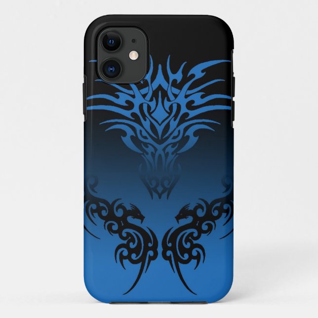 tribal three  dragon phone case (Back)