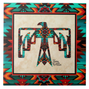 Tribal Thunderbird Ceramic Tile