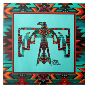 Tribal Thunderbird Ceramic Tile