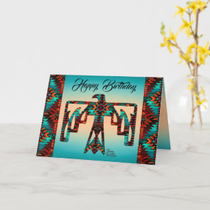 Tribal Thunderbird Folded Greeting Card