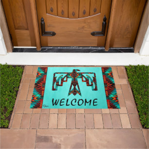 Tribal Thunderbird Welcome Doormat