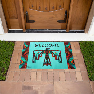 Tribal Thunderbird Welcome Doormat