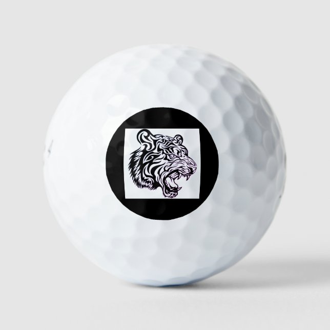 TRIBAL TIGER Golf Balls (Front)