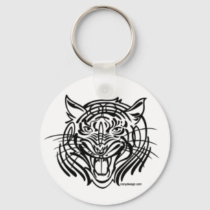 Tribal Tiger Key Ring