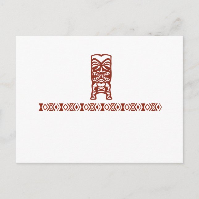 Tribal Tiki Post Card (Front)