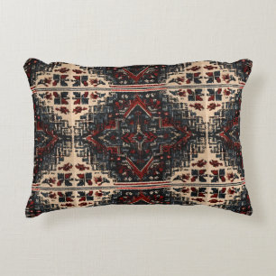 Tribal Tile Weaving Pattern Decorative Cushion