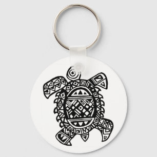 Tribal Tortuga Key Ring