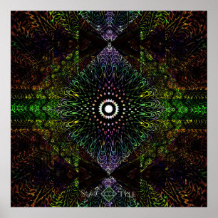 Tribal Triangle Prism Poster