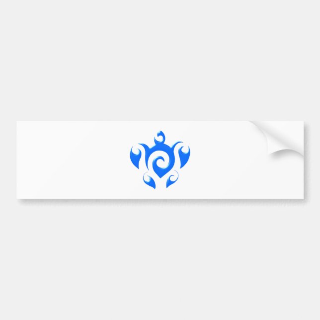 tribal turtle bumper sticker (Front)