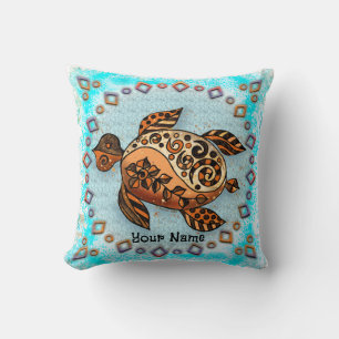 Tribal Turtle Cushion